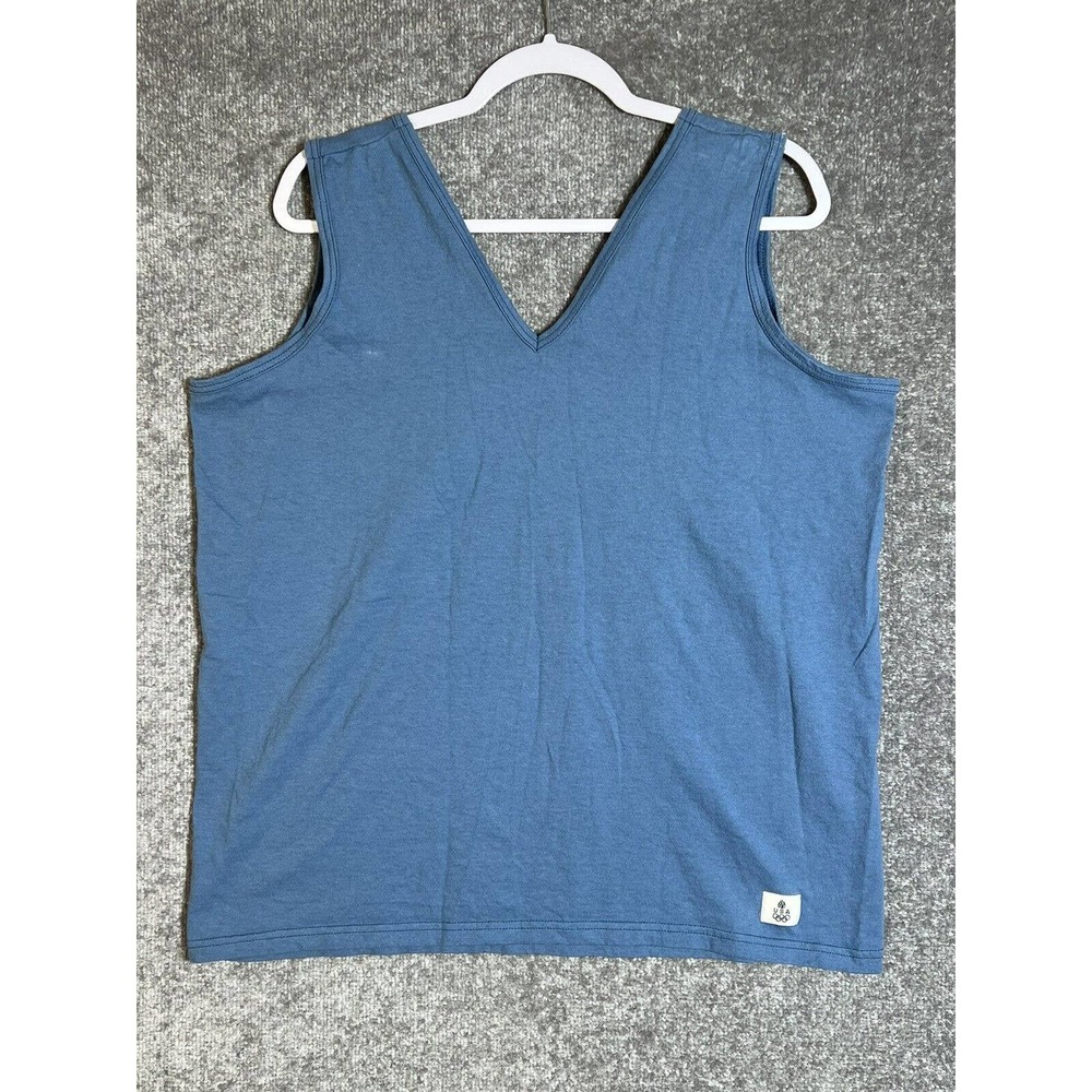 Vintage JcPenney USA Olympics Unisex‎ Adult XL V-Neck Tank Top Blue Cotton